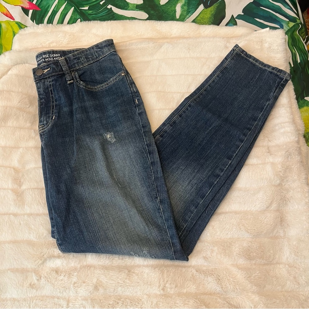 Gap 1969 8/29 High Rise Skinny Distressed Casual School College Classic Jeans